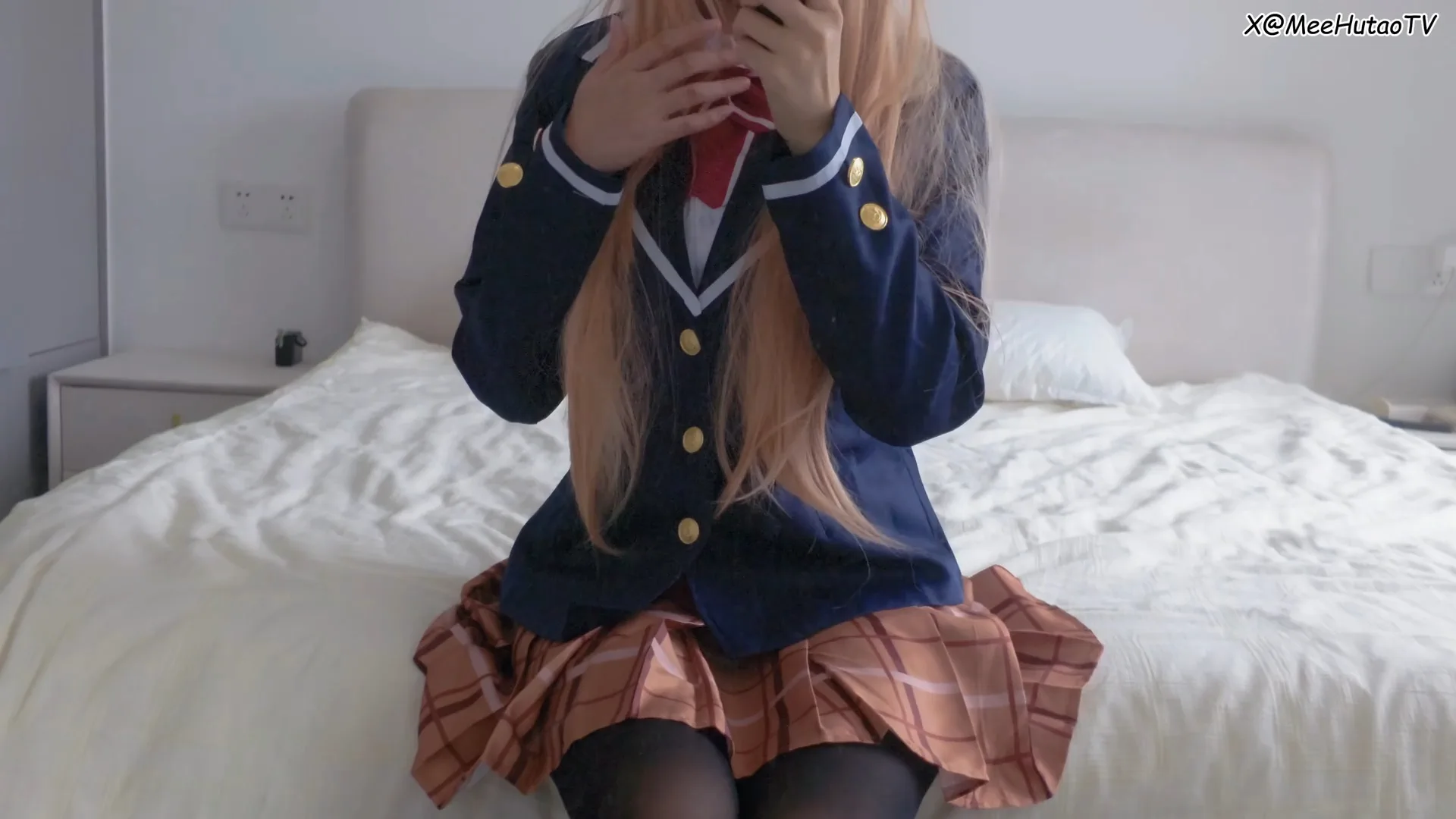 米胡桃MeeHutao  cosplay Mahiru Shiina – Otonari no Tenshi-sama