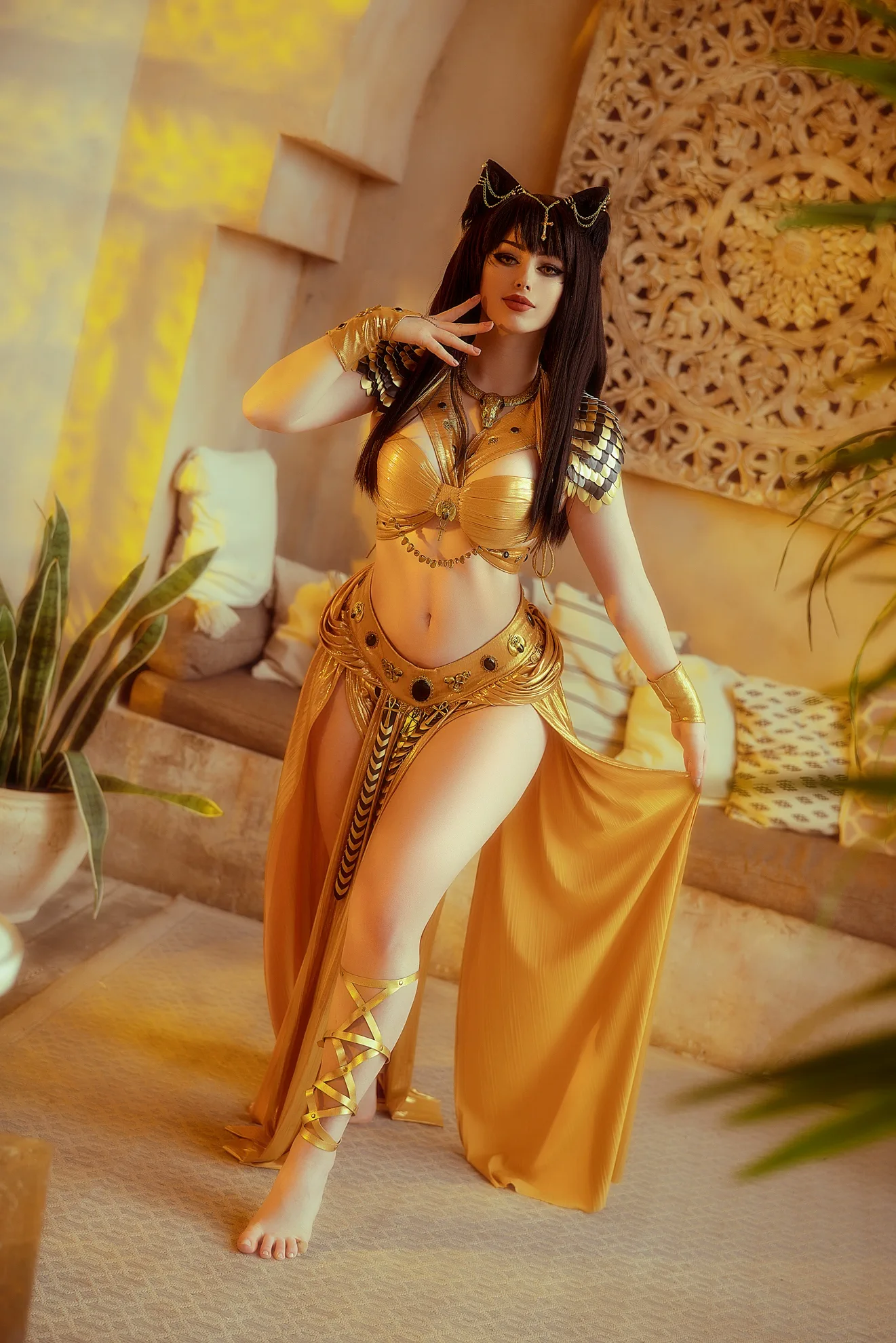 Lady Melamori Bastet Sexy Cosplay