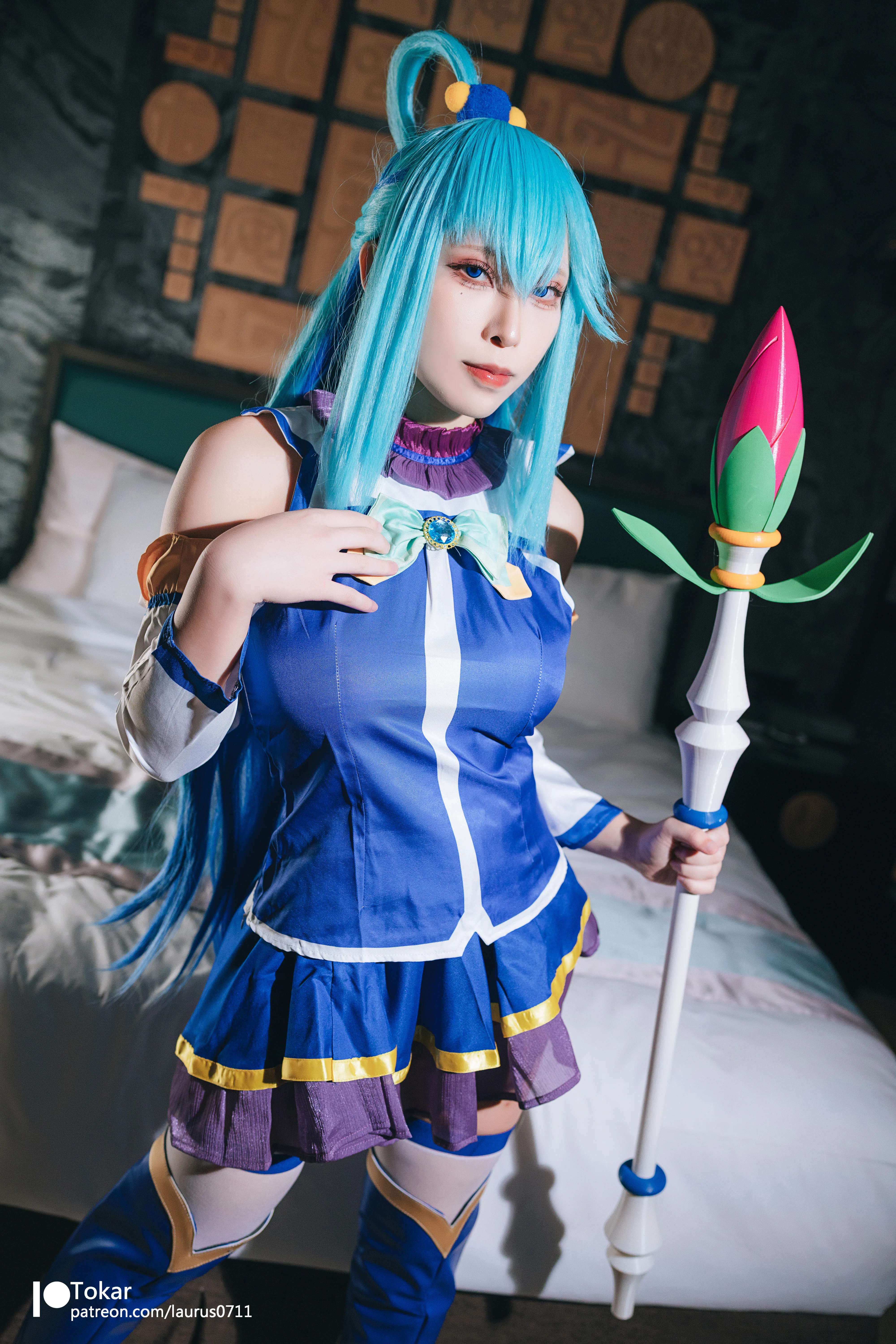 Tokar 浵卡  cosplay Aqua – Konosuba
