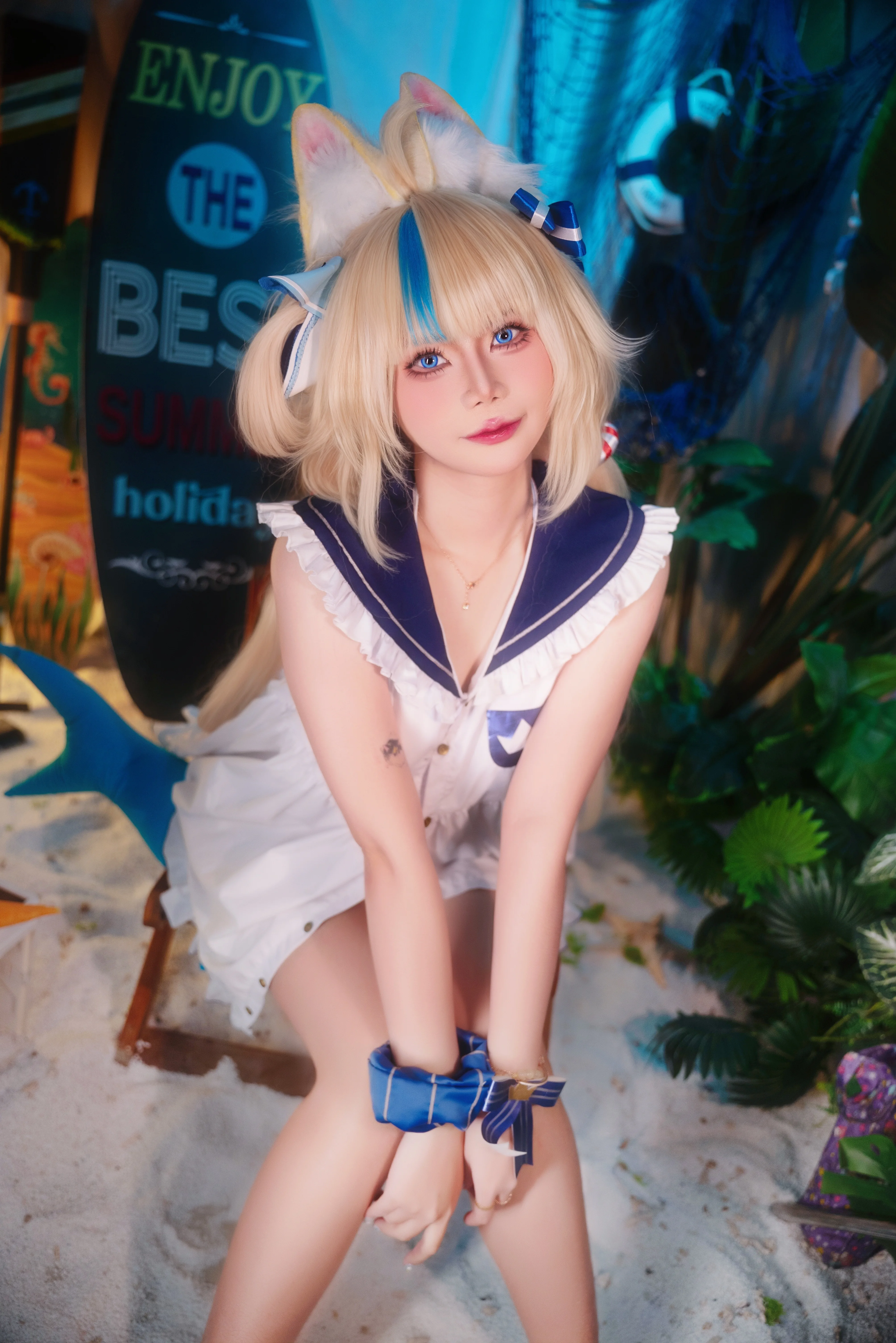Miinmeow cosplay Sameko Saba – Vtuber